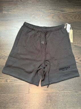 Fear of God Essentials Shorts SS22 Stretch Limo Black Size Small